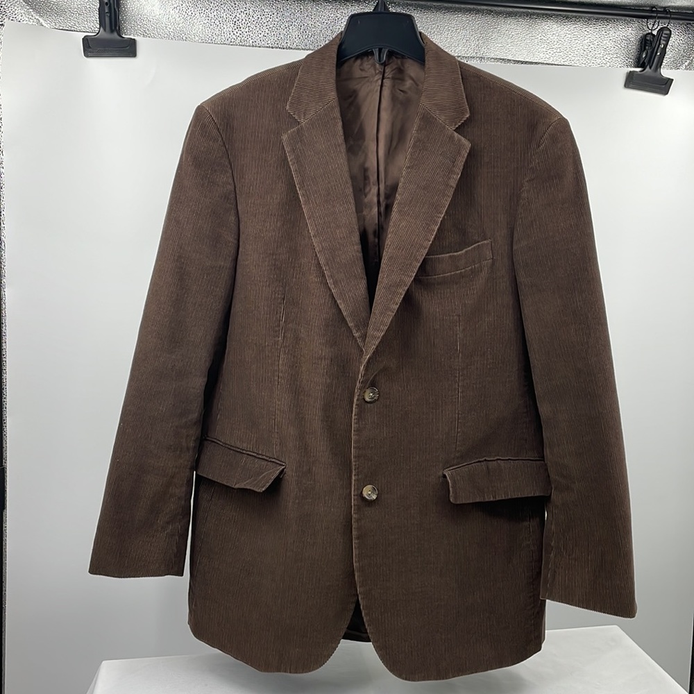Dockers chocolate Brown Corduroy Sport Coat Jacket Blazer 42 L